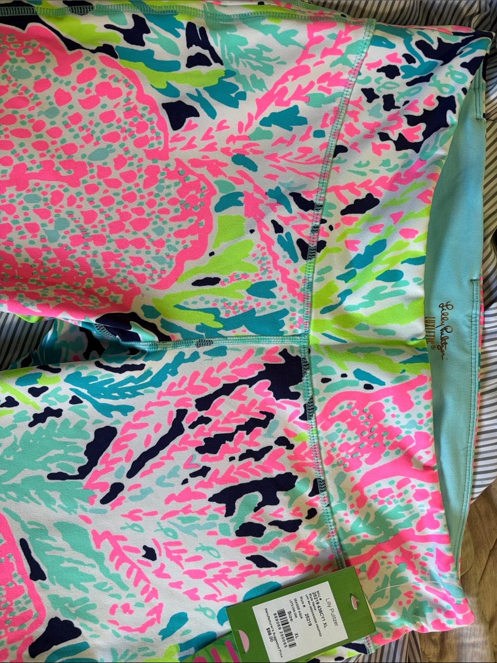 Lilly Pulitzer Multicolor Coral Reef Print Capri Pants - Picture 4 of 5